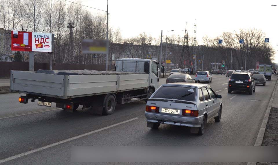 Фотография рекламного носителя, тип: Билборд 3x6, адрес: Измайлова ул., стадион Восток, Пенза, Пензенская область, Россия. Сторона В №741422