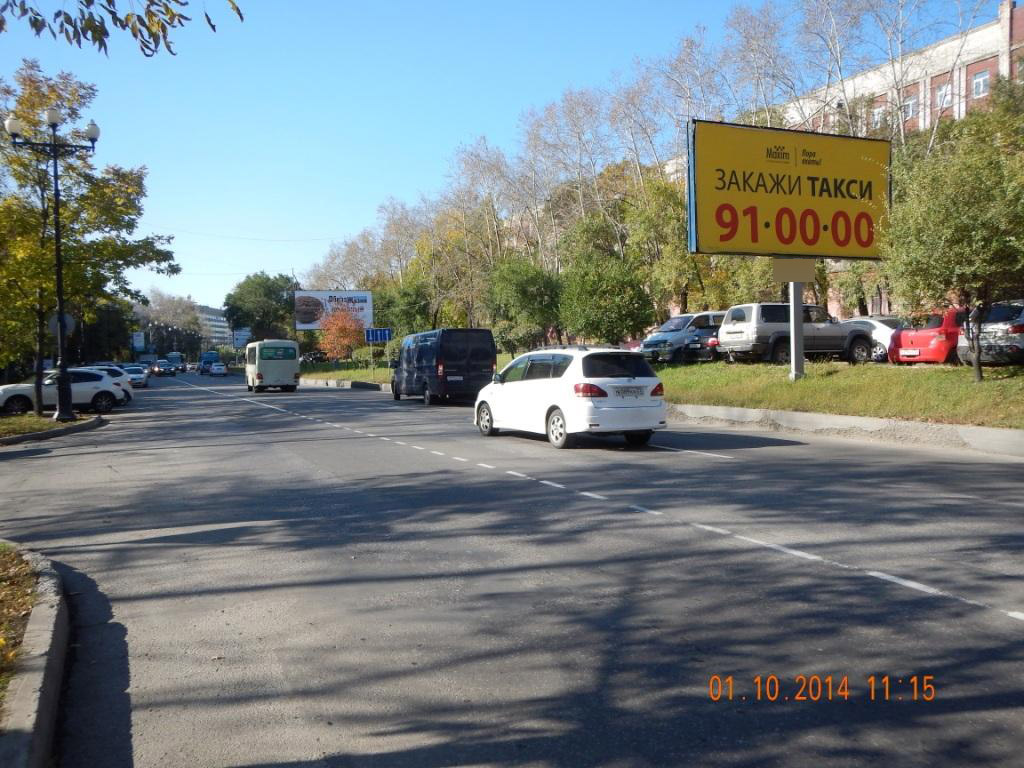 Фотография рекламного носителя, тип: Билборд 3x6, адрес: Серышева ул., поз.1, Хабаровск, Хабаровский край, Россия. Сторона A №481855