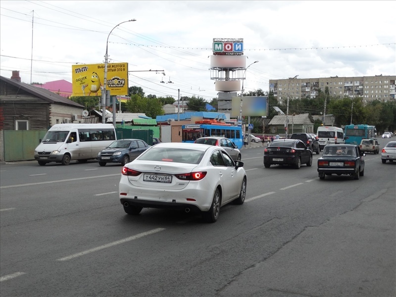 Фотография рекламного носителя, тип: Билборд 3x6, адрес: Верхняя ул. Х Чернышевского ул., д.3, Саратов, Саратовская область, Россия. Сторона Б №819270