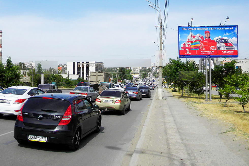Фотография рекламного носителя, тип: Билборд 3x6, адрес: Череповецкая ул., д.11, Волгоград, Волгоградская область, Россия. Сторона А №337462