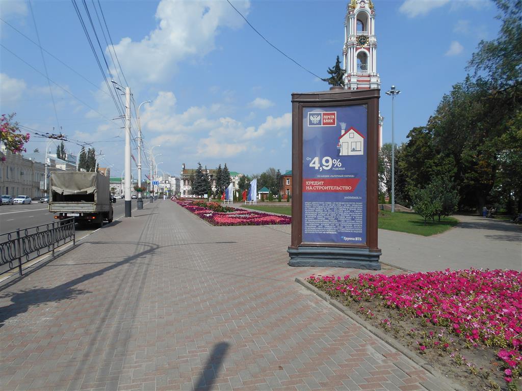 Фотография рекламного носителя, тип: Пиллар 3x1.4, адрес: Советская ул., д.85/12, Тамбов, Тамбовская область, Россия. Сторона А1 №537789