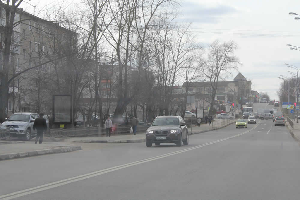 Фотография рекламного носителя, тип: Ситиформат 1.8x1.2, адрес: Московская ул., д.40, начало дома, Можайск, Московская область, Россия. Сторона Б №510853