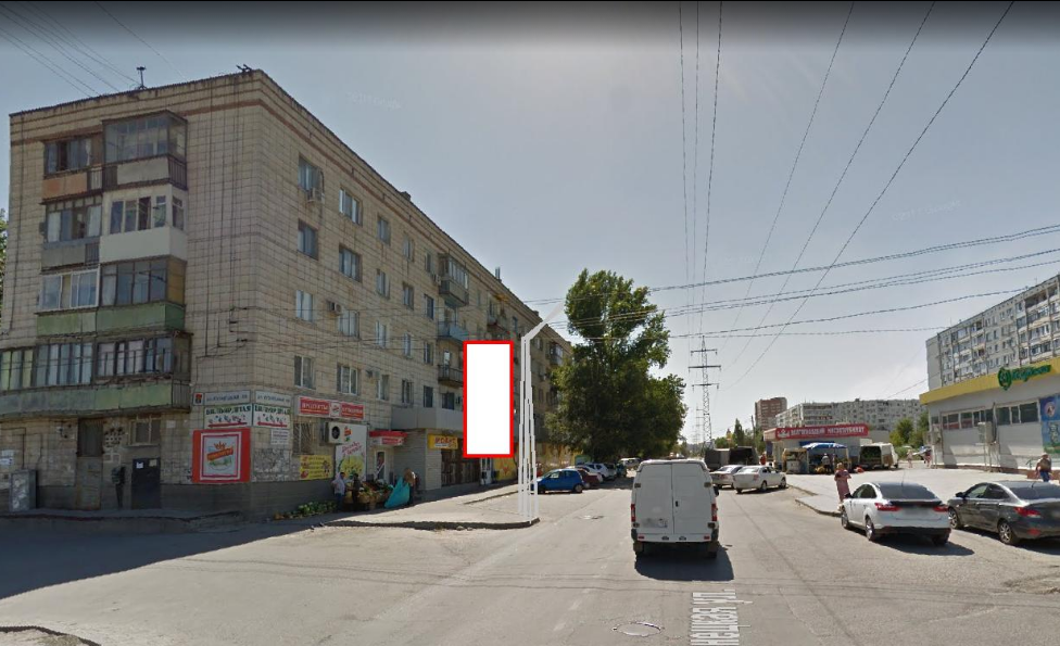 Фотография рекламного носителя, тип: Панель-кронштейн, адрес: Кузнецкая ул., поз.1, Волгоград, Волгоградская область, Россия. Сторона Б №1097048