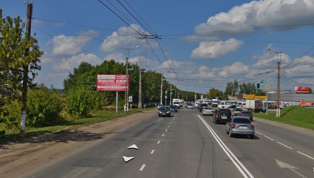 Фотография рекламного носителя, тип: Билборд 3x6, адрес: Лямбирское ш. Х 1-я Промышленная ул., Саранск, Республика Мордовия, Россия. Сторона B №774161
