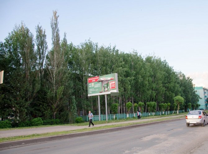 Фотография рекламного носителя, тип: Билборд 3x6, адрес: Альметьевск г., Гафиатуллина ул., д.11а, Альметьевск, Республика Татарстан, Россия. Сторона B №685631