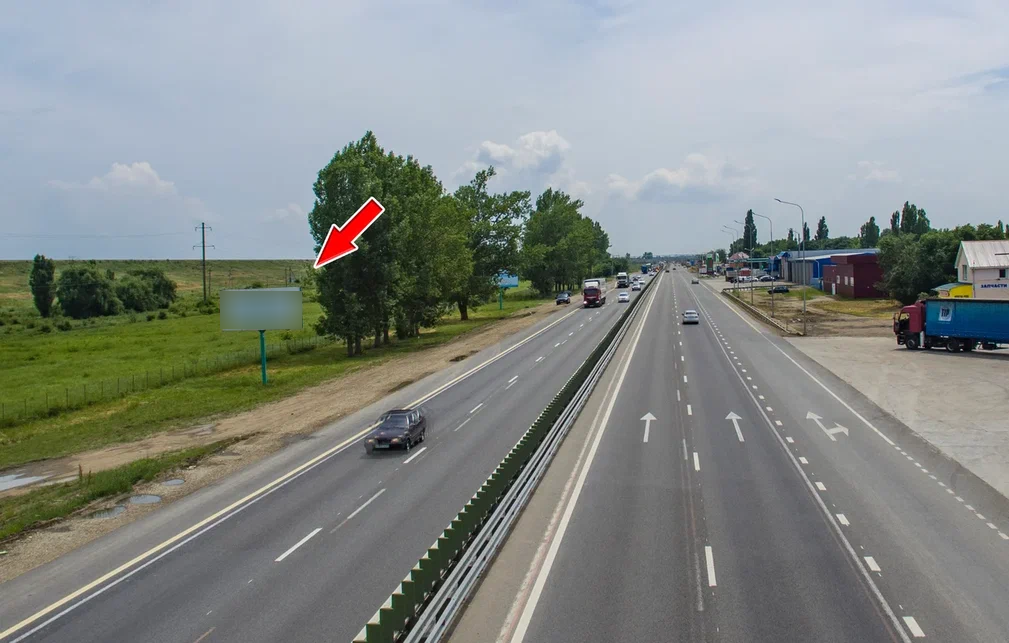 Фотография рекламного носителя, тип: Билборд 3x6, адрес: М-4 Дон а/д, 1344 850м, Краснодар, Краснодарский край, Россия. Сторона Б №602473