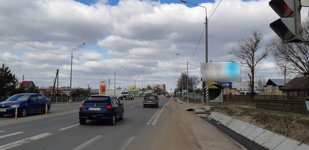 Фотография рекламного носителя, тип: Билборд 3x6, адрес: Тихвинка пос., Рославльское ш., АЗС, Смоленск, Смоленская область, Россия. Сторона А №857462