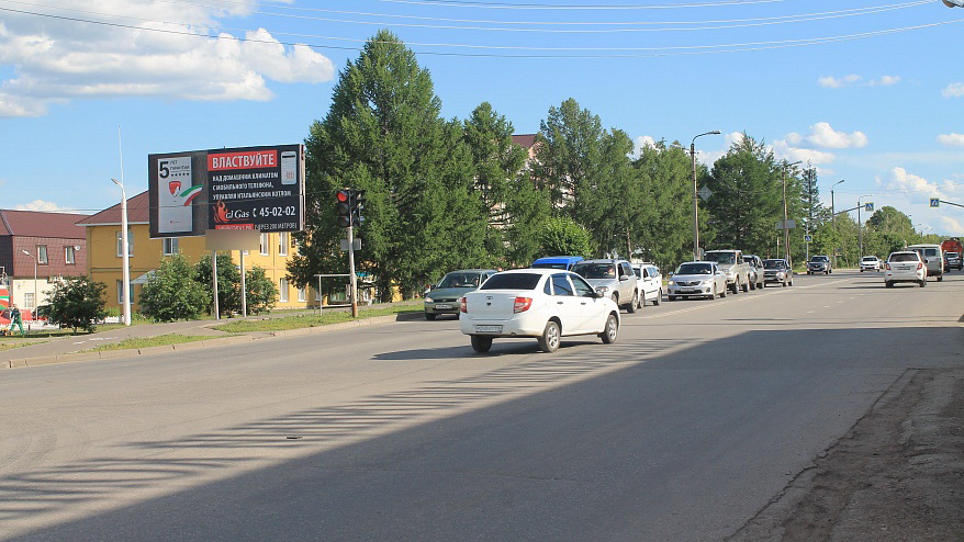 Фотография рекламного носителя, тип: Билборд 3x6, адрес: Ризы Фахретдина ул. Х Полевой ул., Альметьевск, Республика Татарстан, Россия. Сторона B №835509