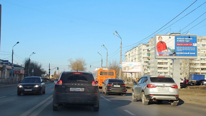 Фотография рекламного носителя, тип: Билборд 3x6, адрес: Львовская ул., д.8, Нижний Новгород, Нижегородская область, Россия. Сторона A1-A10 №761029