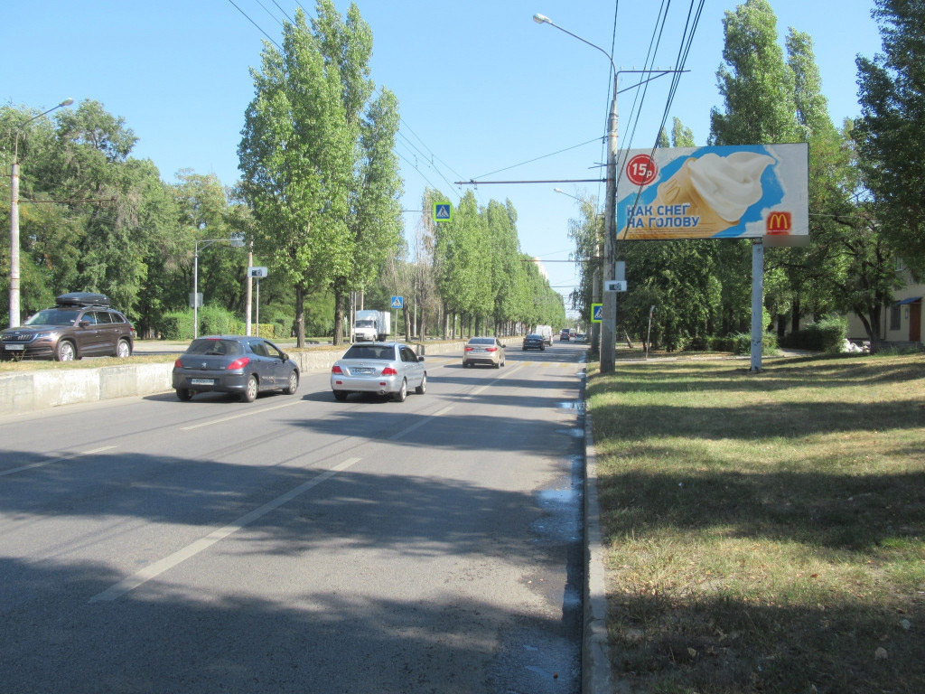 Фотография рекламного носителя, тип: Билборд 3x6, адрес: Пеше-Стрелецкая ул., д.137, Воронеж, Воронежская область, Россия. Сторона А №937886