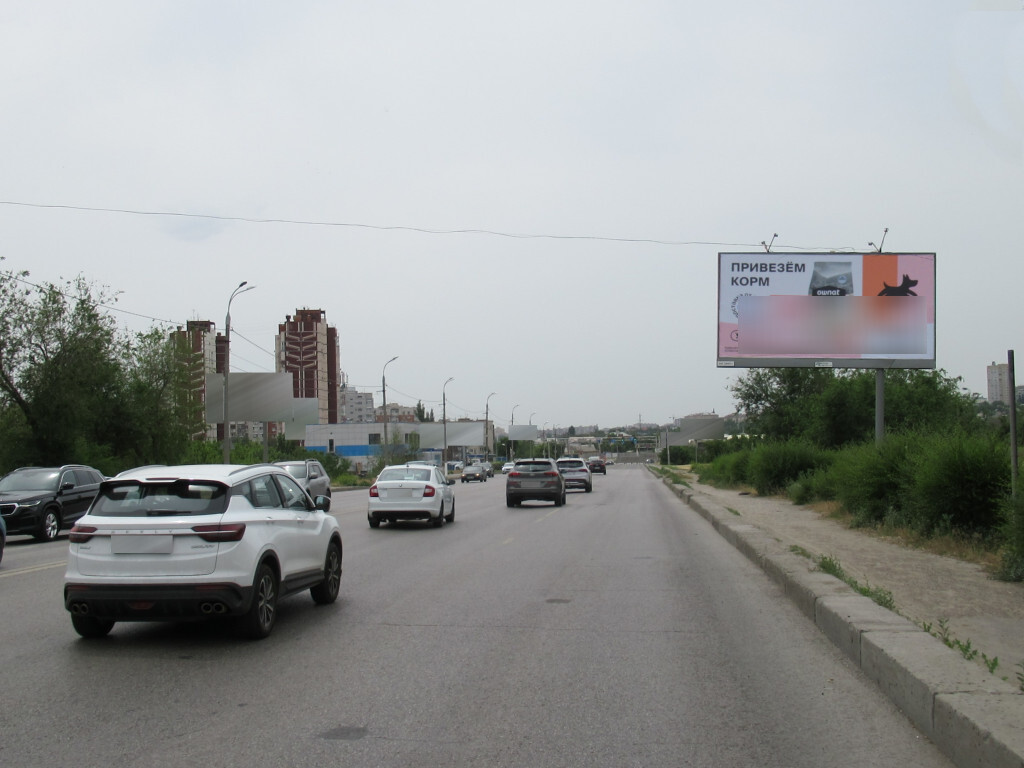 Фотография рекламного носителя, тип: Билборд 3x6, адрес: Рабоче-Крестьянская ул. Х Базисная ул., Волгоград, Волгоградская область, Россия. Сторона A №1000491