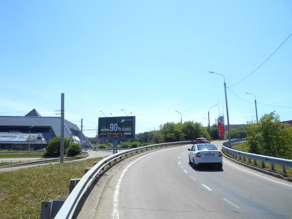 Фотография рекламного носителя, тип: Билборд 3x6, адрес: Старокузьмихинская ул., выезд на ул. Лермонтова, Иркутск, Иркутская область, Россия. Сторона А №1077679