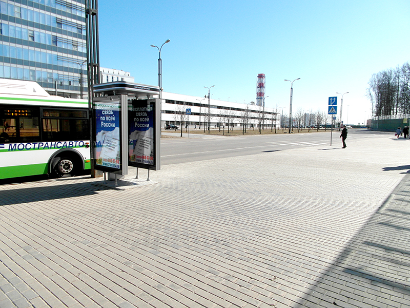 Фотография рекламного носителя, тип: Ситиформат 1.8x1.2, адрес: Строителей ул., д.1, Красногорск, Московская область, Россия. Сторона A1 №535431