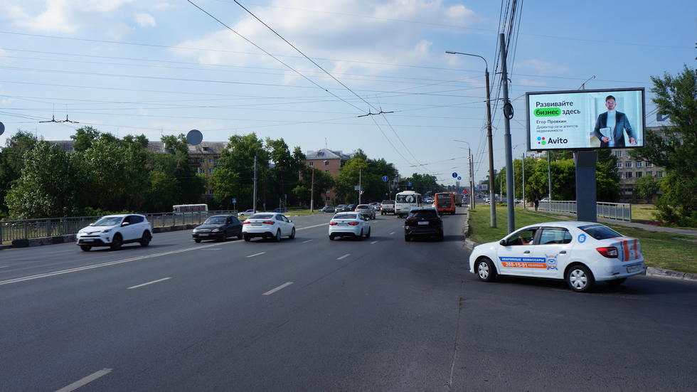 Фотография рекламного носителя, тип: Билборд 3x6, адрес: Ленина пр-т., д.9Б Х Комсомольское ш., Нижний Новгород, Нижегородская область, Россия. Сторона A1-A10 №768913