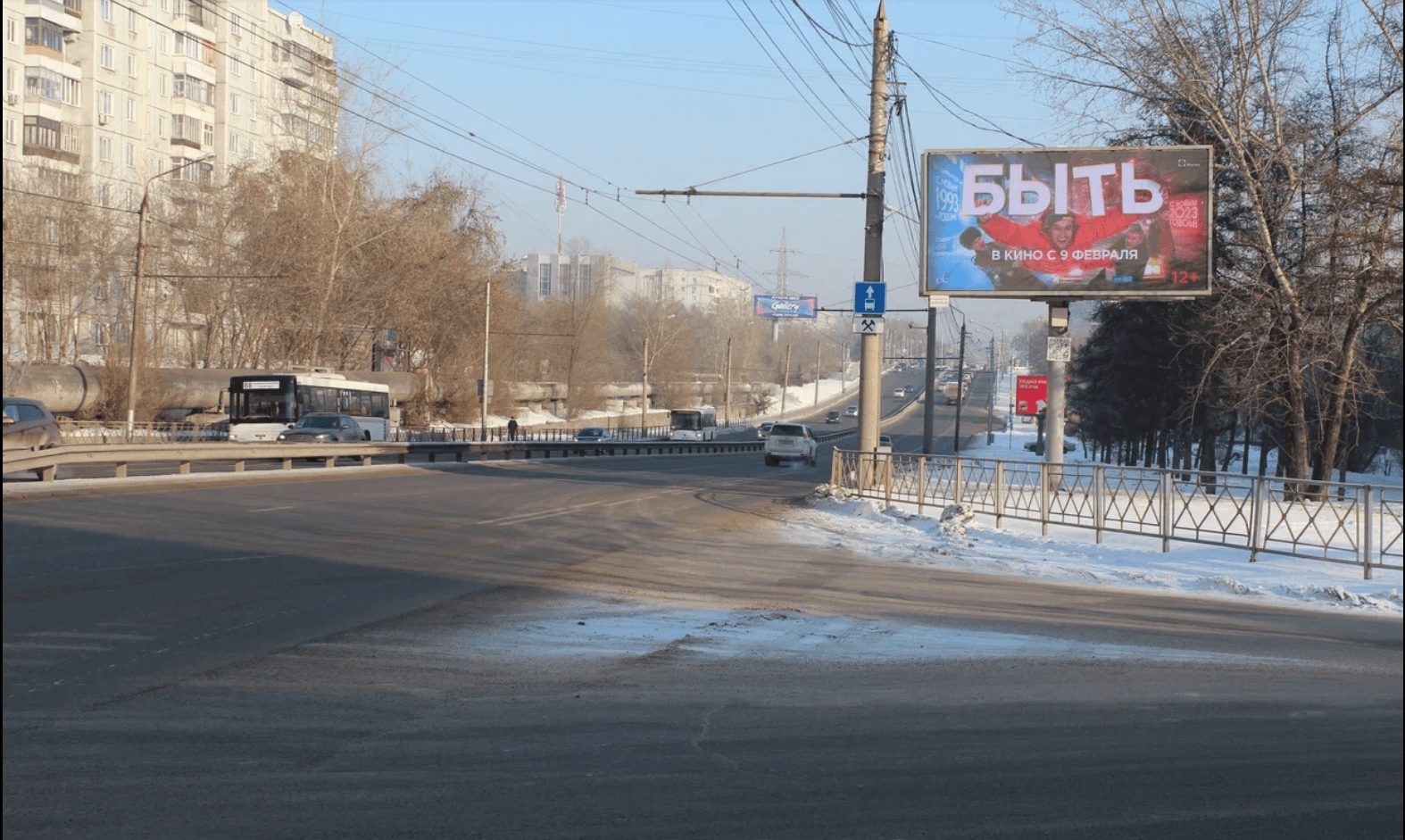 Фотография рекламного носителя, тип: Билборд 3x6, адрес: Металлургов ул., д.51, Красноярск, Красноярский край, Россия. Сторона А1-А10 №813797