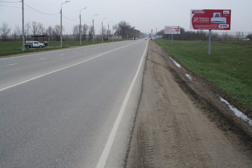 Фотография рекламного носителя, тип: Билборд 3x6, адрес: Выезд в сторону Северный пос., поз.2, Майкоп, Республика Адыгея, Россия. Сторона А №1088074