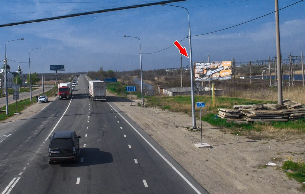 Фотография рекламного носителя, тип: Билборд 3x6, адрес: Краснодар-Новороссийск а/д, 24 043м, Краснодар, Краснодарский край, Россия. Сторона А №477903