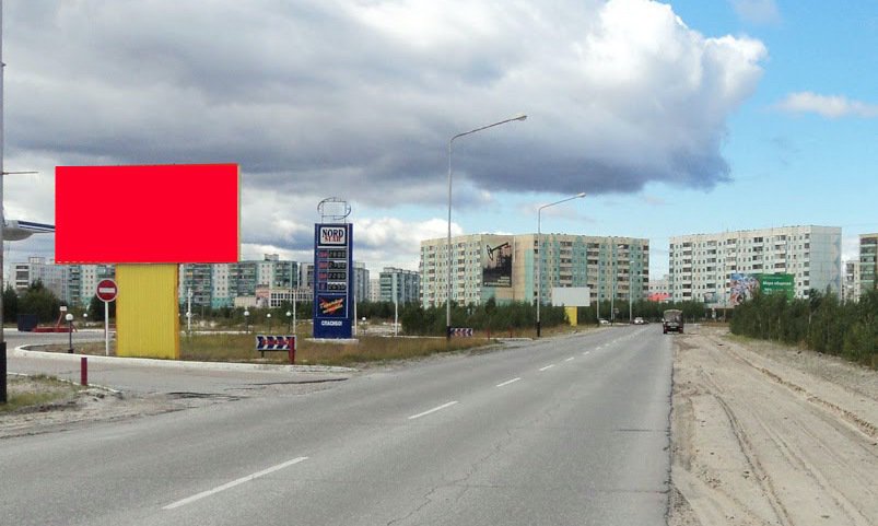 Фотография рекламного носителя, тип: Билборд 3x6, адрес: 7А мкр-н., д.7, поз.2, Радужный, Ханты-Мансийский автономный округ – Югра, Россия. Сторона Б №676807