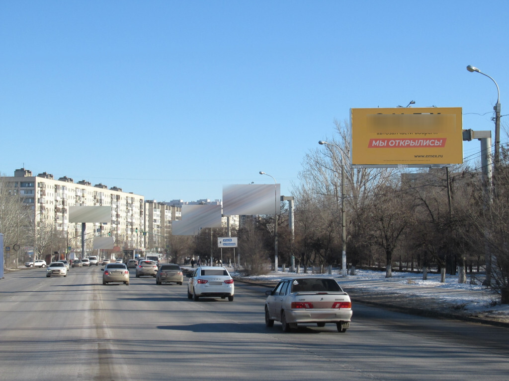 Фотография рекламного носителя, тип: Билборд 3x6, адрес: Героев Сталинграда пр-т., д.51Г, н-в, Волгоград, Волгоградская область, Россия. Сторона A №1000520
