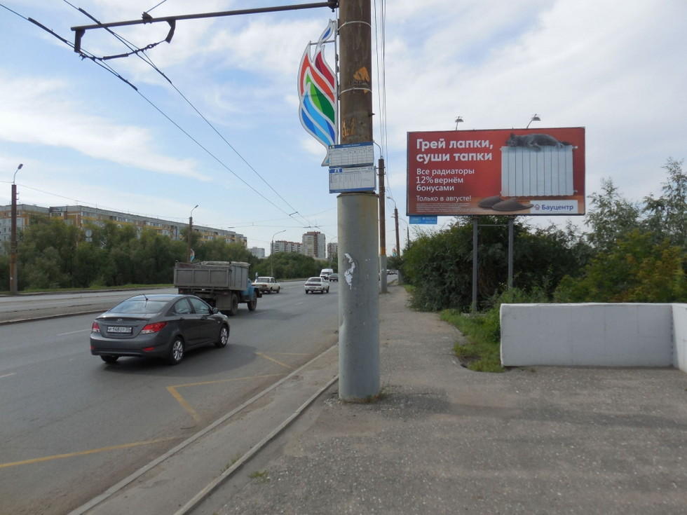 Фотография рекламного носителя, тип: Билборд 3x6, адрес: Лукашевича ул., д.27/6, Омск, Омская область, Россия. Сторона А №1009793