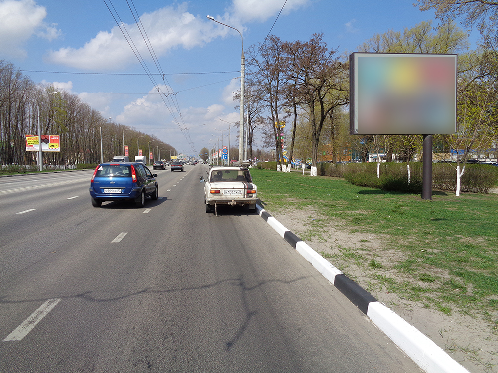 Фотография рекламного носителя, тип: Ситиборд 2.7x3.7, адрес: Богдана Хмельницкого пр-т., д.162, Белгород, Белгородская область, Россия. Сторона А1-А3 №566501