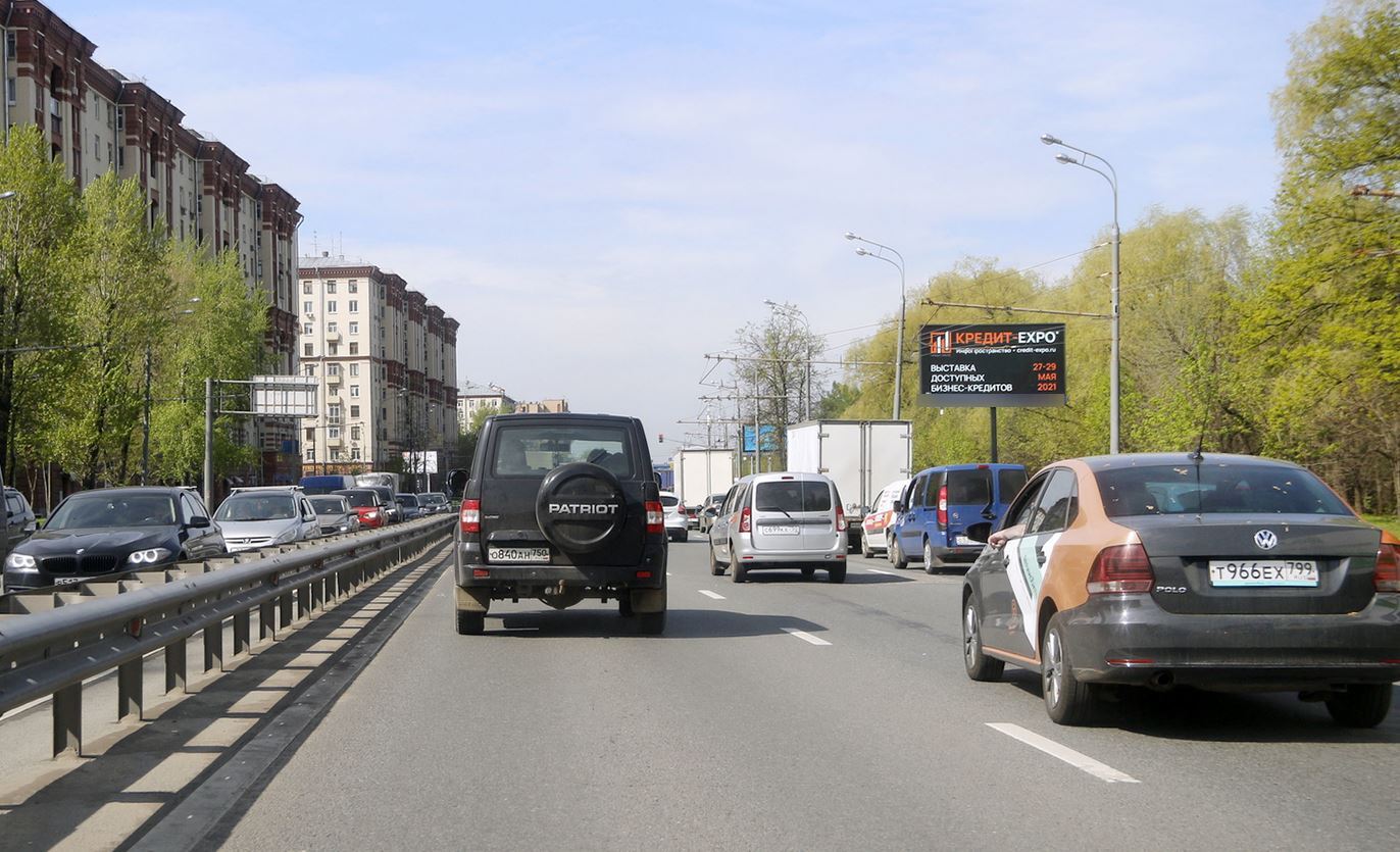 Фотография рекламного носителя, тип: Билборд 3x6, адрес: Энтузиастов ш., д.78, Москва, Россия. Сторона Аh1-Аh4 №882758