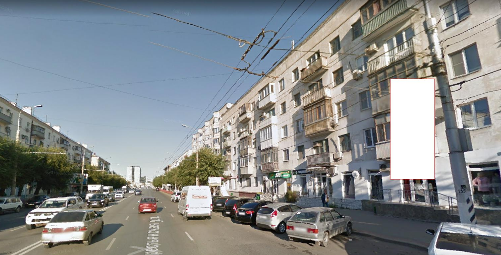 Фотография рекламного носителя, тип: Панель-кронштейн, адрес: Рабоче-Крестьянская ул., ЗАГС, Волгоград, Волгоградская область, Россия. Сторона А №1096316