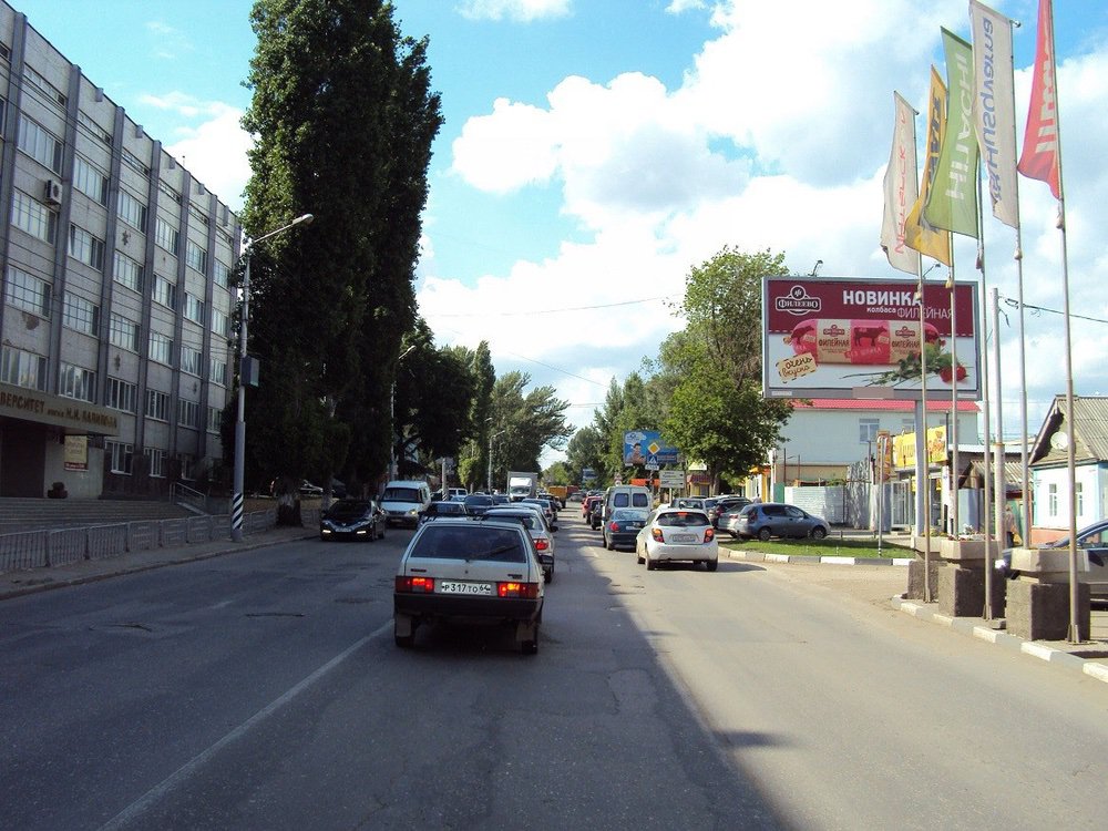 Фотография рекламного носителя, тип: Билборд 3x6, адрес: Соколовая ул., д.378, Саратов, Саратовская область, Россия. Сторона А №717702