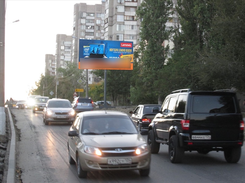 Фотография рекламного носителя, тип: Билборд 3x6, адрес: Пархоменко ул., д.41 Х Ткачева ул., Волгоград, Волгоградская область, Россия. Сторона А №523699