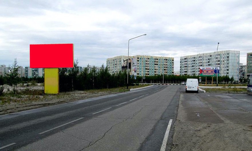 Фотография рекламного носителя, тип: Билборд 3x6, адрес: Нефтяников ул., поз.3, Радужный, Ханты-Мансийский автономный округ – Югра, Россия. Сторона Б №676809