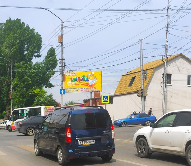 Фотография рекламного носителя, тип: Билборд 3x6, адрес: Соколовая ул. X Мясницкая ул., поз.1, Саратов, Саратовская область, Россия. Сторона A №1095275