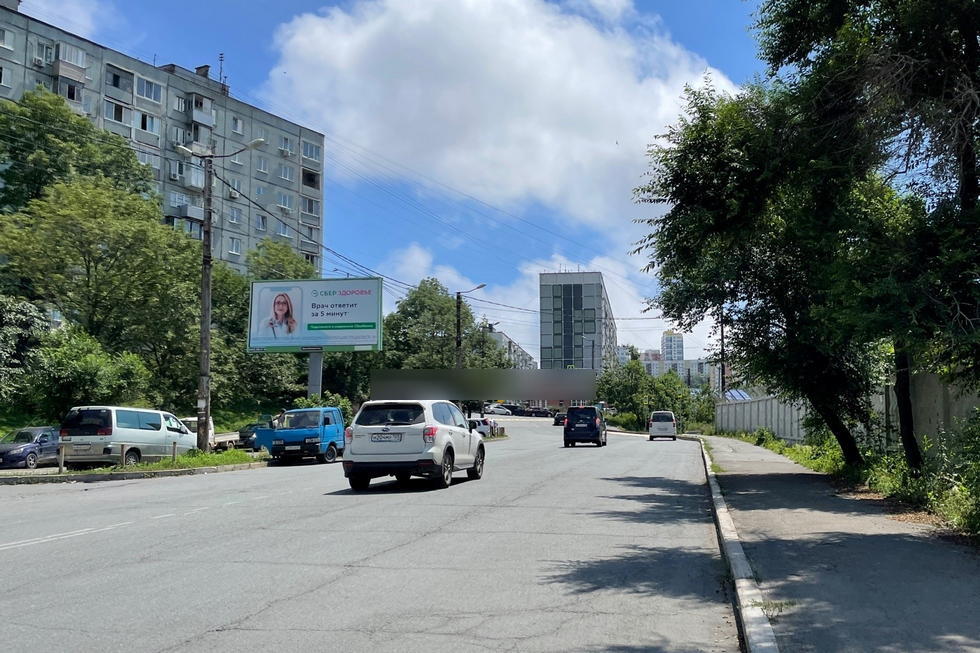 Фотография рекламного носителя, тип: Билборд 3x6, адрес: Карла Жигура ул., д.2, Владивосток, Приморский край, Россия. Сторона Б №526113