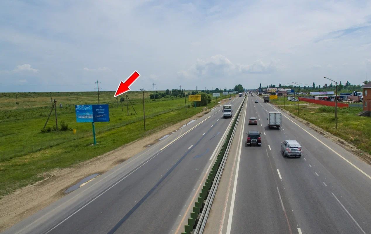 Фотография рекламного носителя, тип: Билборд 3x6, адрес: М-4 Дон а/д, 1344 250м, Краснодар, Краснодарский край, Россия. Сторона Б №602461