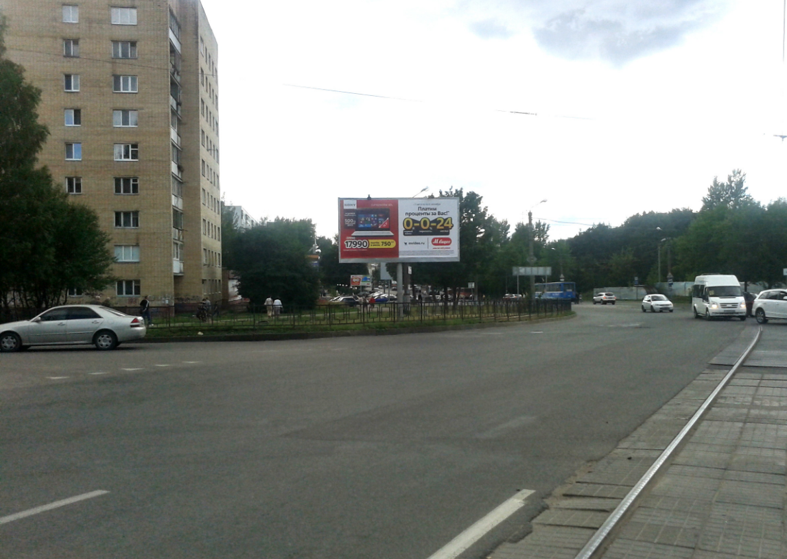 Фотография рекламного носителя, тип: Билборд 3x6, адрес: 25 Сентября ул., д.62 Х Попова ул., Смоленск, Смоленская область, Россия. Сторона Б №857479