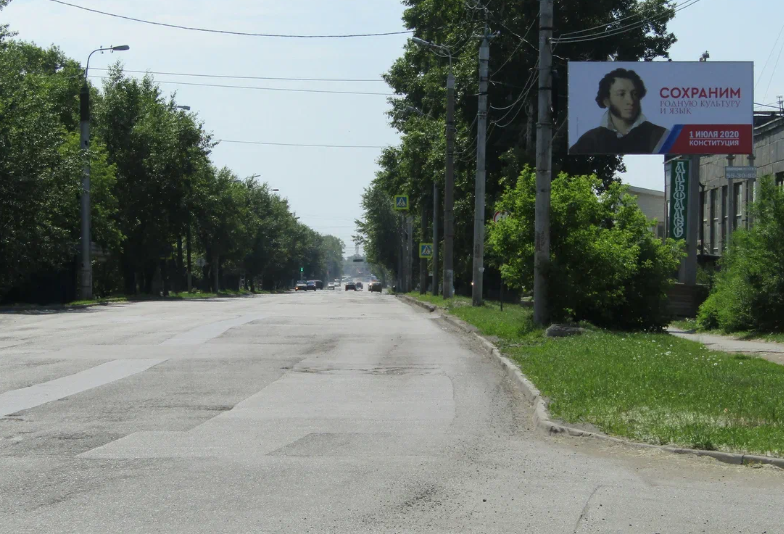 Фотография рекламного носителя, тип: Билборд 3x6, адрес: Машиностроителей пр-т., д.37, Курган, Курганская область, Россия. Сторона А №589324