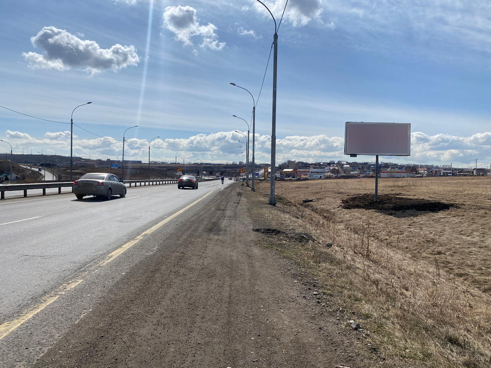 Фотография рекламного носителя, тип: Билборд 3x6, адрес: М53 фед. а/д, 5 200м после поста ДПС, Красноярск, Красноярский край, Россия. Сторона А №1029586