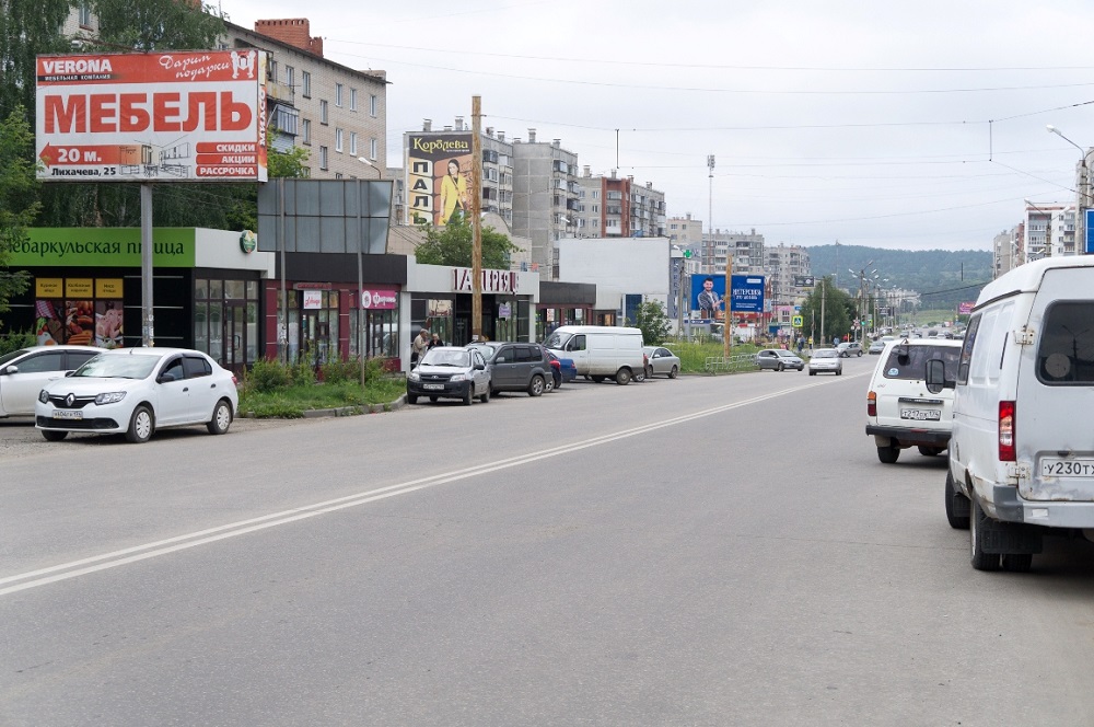 Фотография рекламного носителя, тип: Билборд 3x6, адрес: Лихачева ул., д. 25, Миасс, Челябинская область, Россия. Сторона Б №1057118