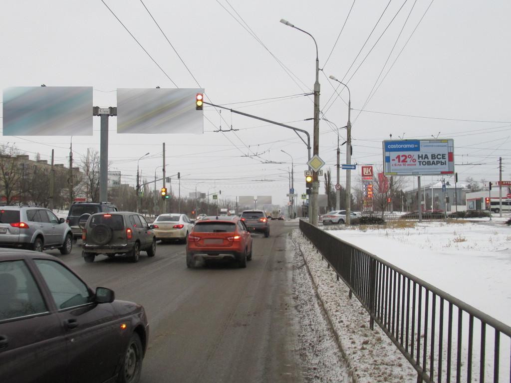Фотография рекламного носителя, тип: Билборд 3x6, адрес: Университетский пр-т. Х Автомобилистов ул., на светофоре, Волгоград, Волгоградская область, Россия. Сторона A №1000679
