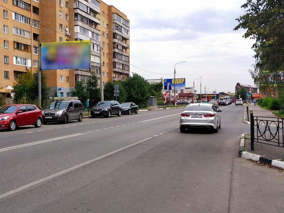 Фотография рекламного носителя, тип: Билборд 3x6, адрес: Победы ул., д.17, корп.1, поз.2, Электросталь, Московская область, Россия. Сторона Б №1014491