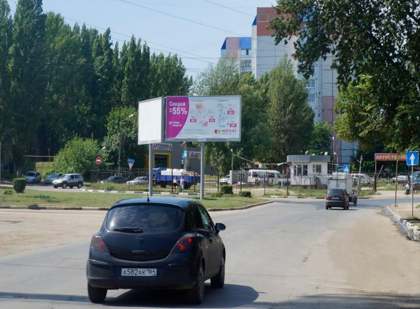 Фотография рекламного носителя, тип: Билборд 3x6, адрес: Тархова ул. Х Перспективная ул., поз.2, Саратов, Саратовская область, Россия. Сторона А №591104