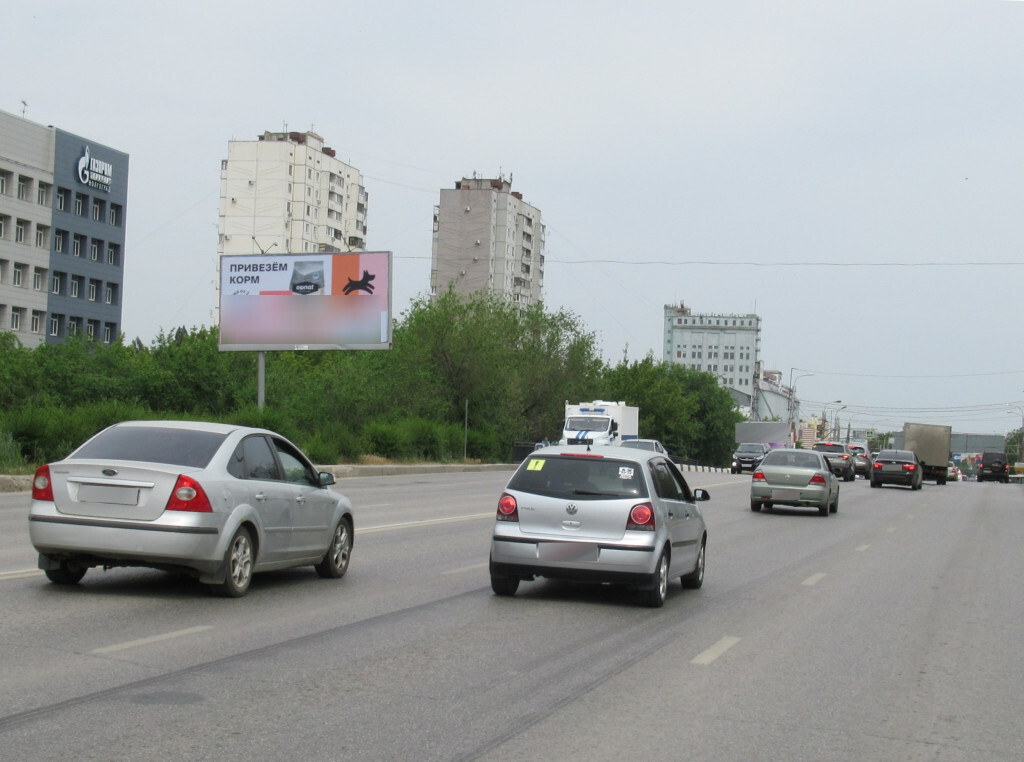 Фотография рекламного носителя, тип: Билборд 3x6, адрес: Рабоче-Крестьянская ул. Х Базисная ул., Волгоград, Волгоградская область, Россия. Сторона Б №1000492