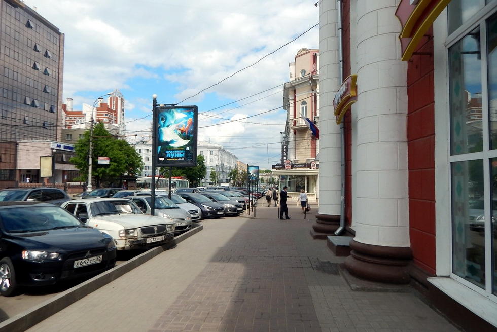 Фотография рекламного носителя, тип: Ситиформат 1.8x1.2, адрес: Пушкинская ул., д.7, Воронеж, Воронежская область, Россия. Сторона Б №328813