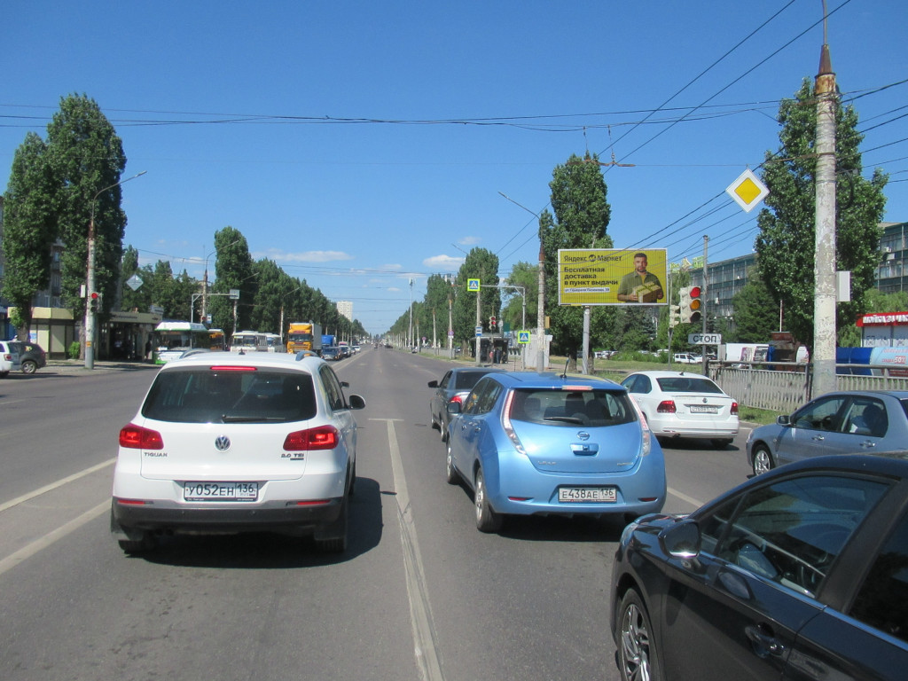 Фотография рекламного носителя, тип: Билборд 3x6, адрес: Ленинский пр-т., д.160, Воронеж, Воронежская область, Россия. Сторона A1-А3 №961252