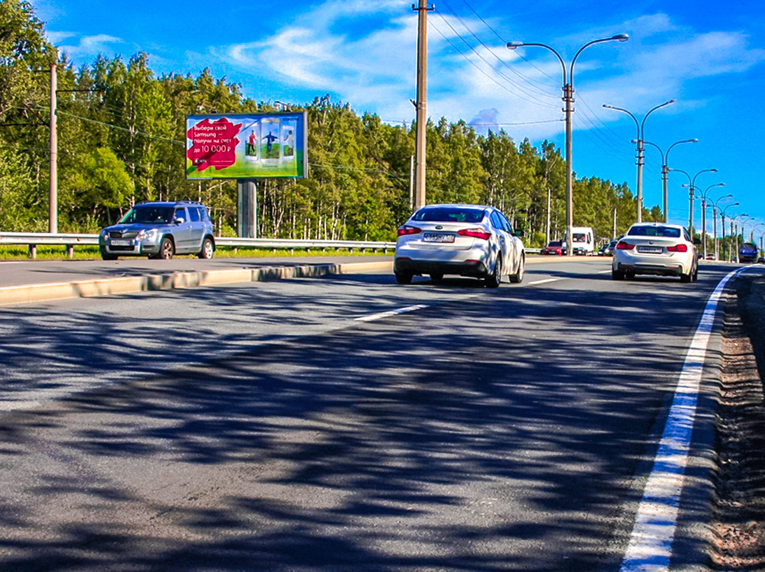 Фотография рекламного носителя, тип: Билборд 3x6, адрес: Приморское ш., Горская пл., 29 150м, Санкт-Петербург, Россия. Сторона Б №594815