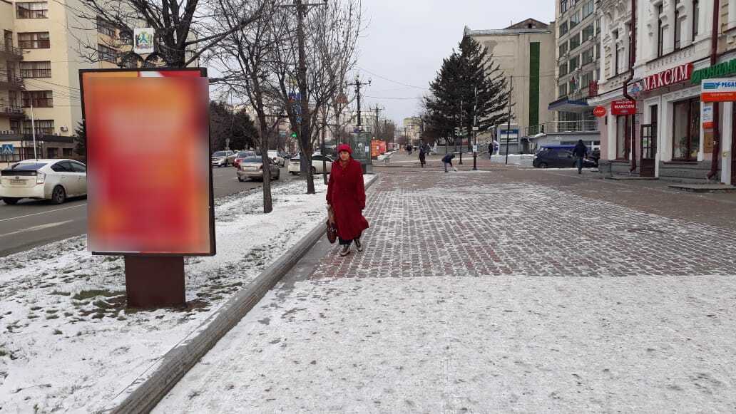 Фотография рекламного носителя, тип: Ситиформат 1.8x1.2, адрес: Муравьева-Амурского ул., д.26, Хабаровск, Хабаровский край, Россия. Сторона А №971705