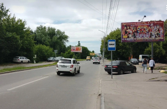 Фотография рекламного носителя, тип: Билборд 3x6, адрес: Навашина ул., д.10, Саратов, Саратовская область, Россия. Сторона А №554210