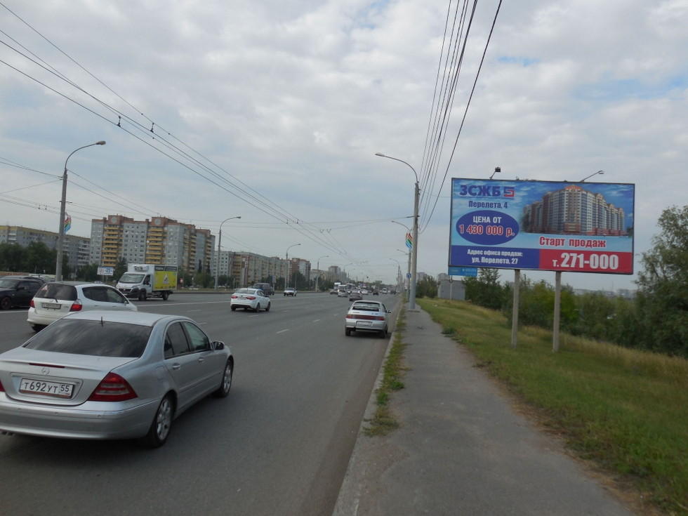 Фотография рекламного носителя, тип: Билборд 3x6, адрес: Лукашевича ул., поз.1, Омск, Омская область, Россия. Сторона А №1009791