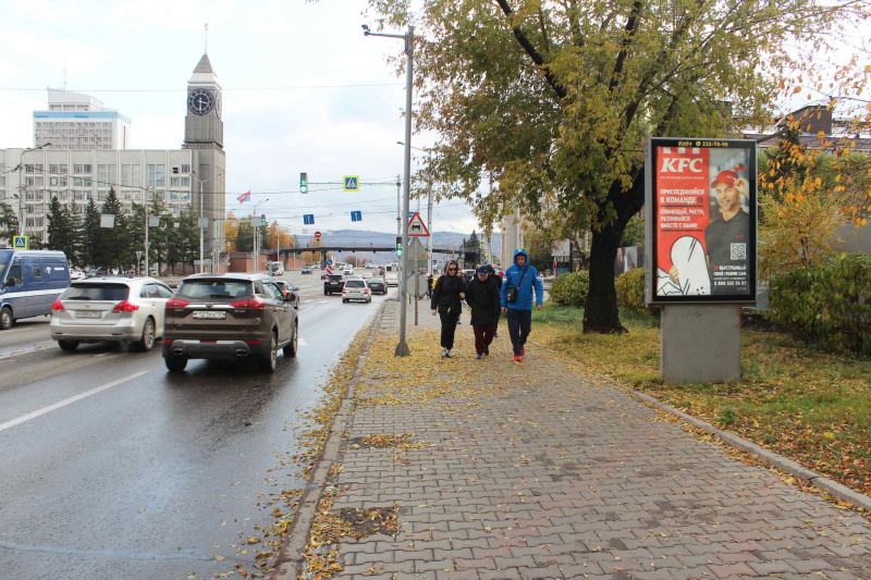 Фотография рекламного носителя, тип: Ситиформат 1.8x1.2, адрес: Вейнбаума ул., д.15, корп.1, Красноярск, Красноярский край, Россия. Сторона А1-А6 №525785