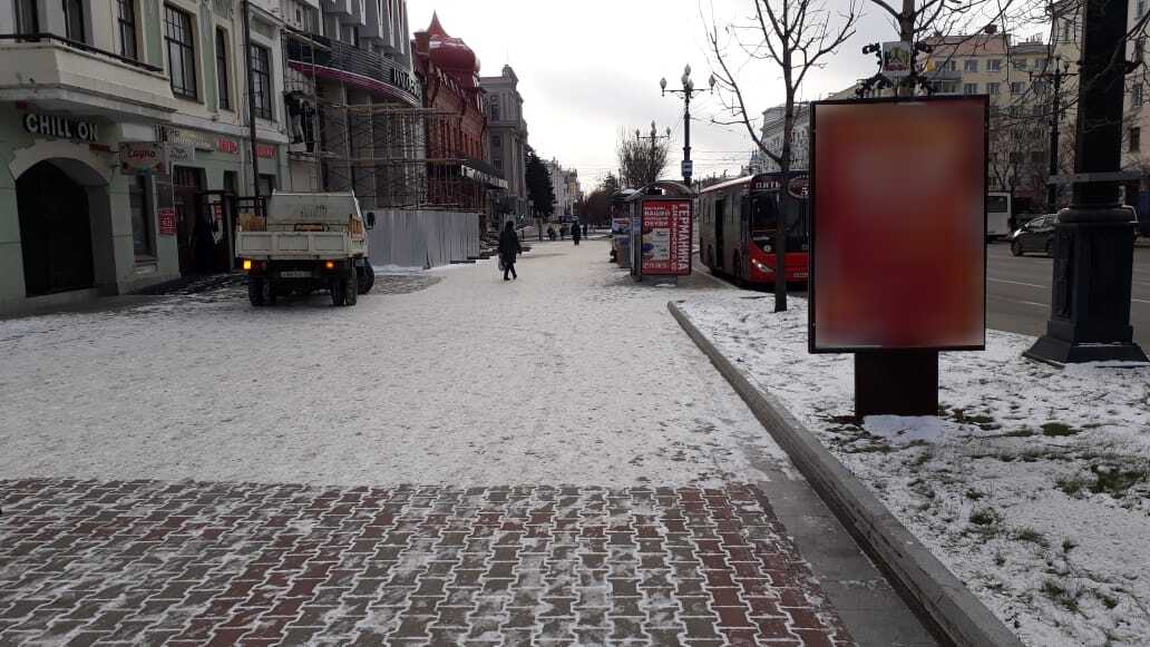 Фотография рекламного носителя, тип: Ситиформат 1.8x1.2, адрес: Муравьева-Амурского ул., д.26, Хабаровск, Хабаровский край, Россия. Сторона Б №971706