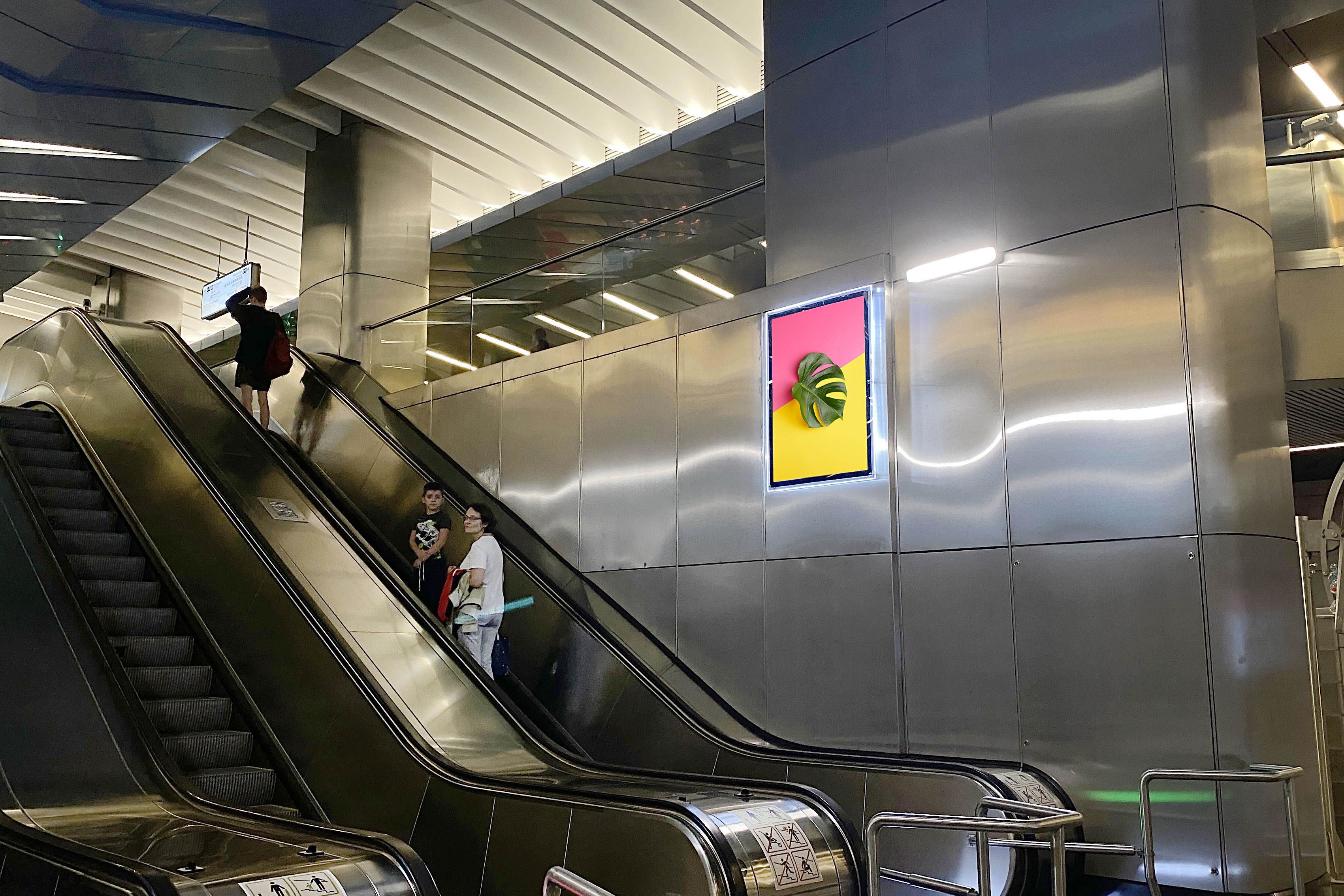 Фотография рекламного носителя, тип: Кристалайт, адрес: Станция метро «Деловой Центр», линия Солнцевская, Москва, Россия. Сторона/вариант №1001901